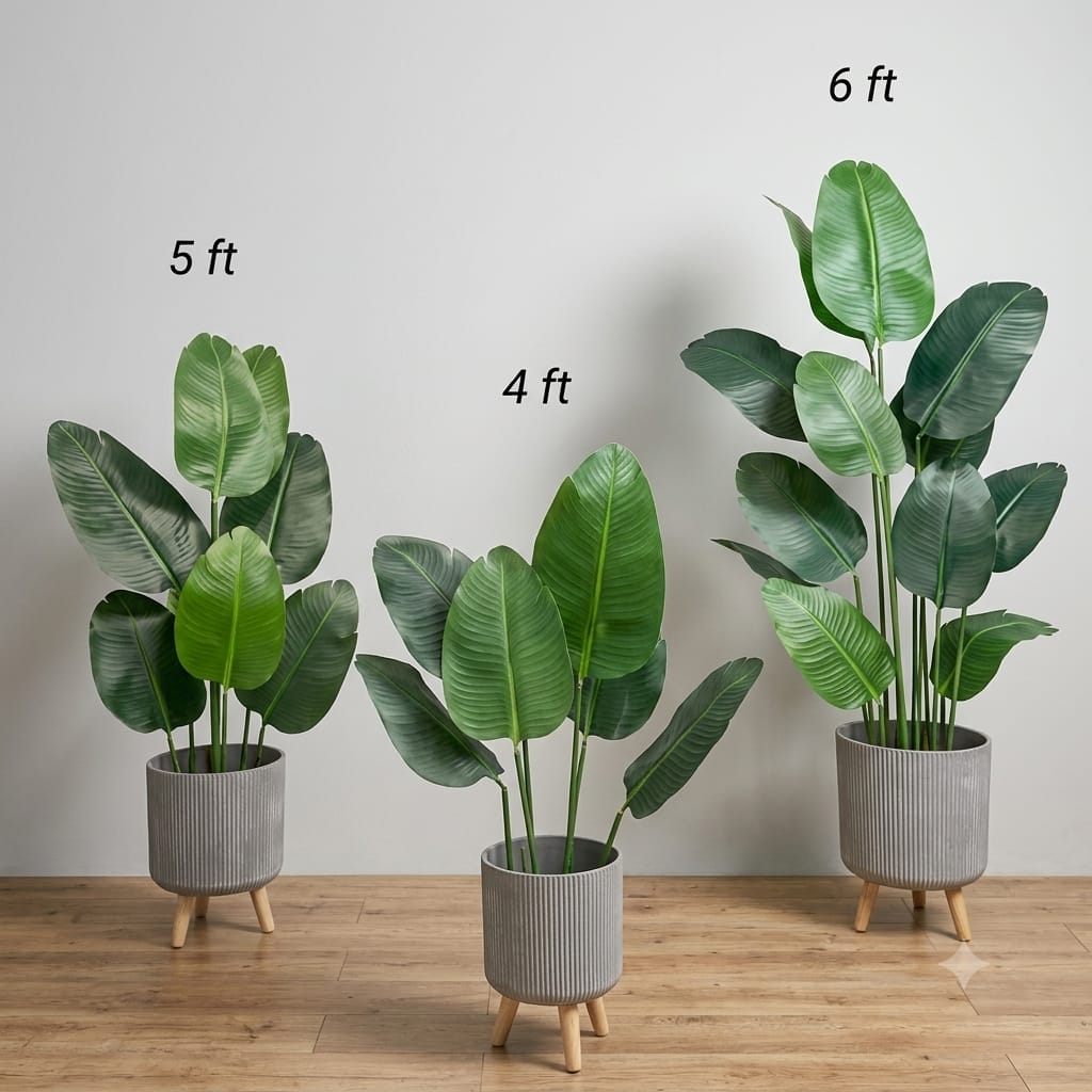 Rubber Banana Plant with Signature Fiber Planter