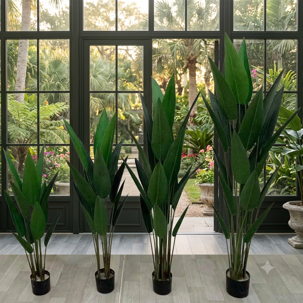 Poco Sky Bird Plant With Fiber Planter