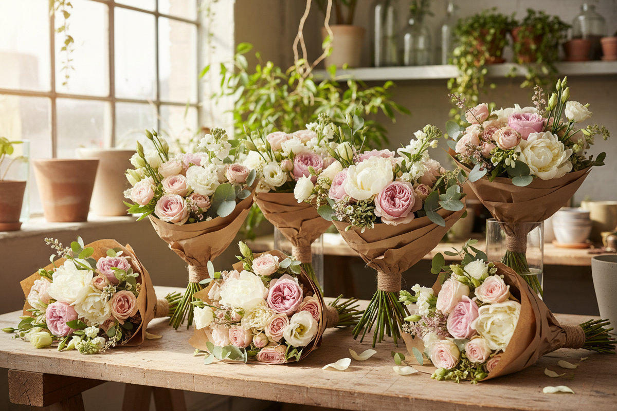 Fresh flower bunches