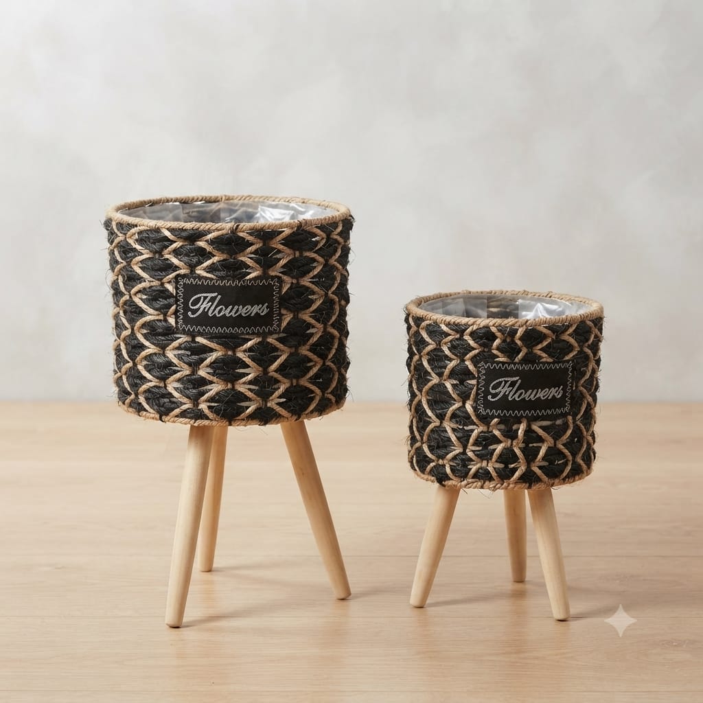 Cane Tripod Planter