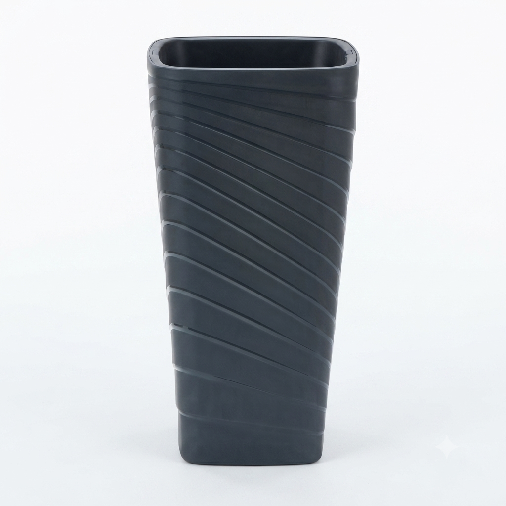 The Botanical Decor Diagonal Swirl Tall Planter Collection