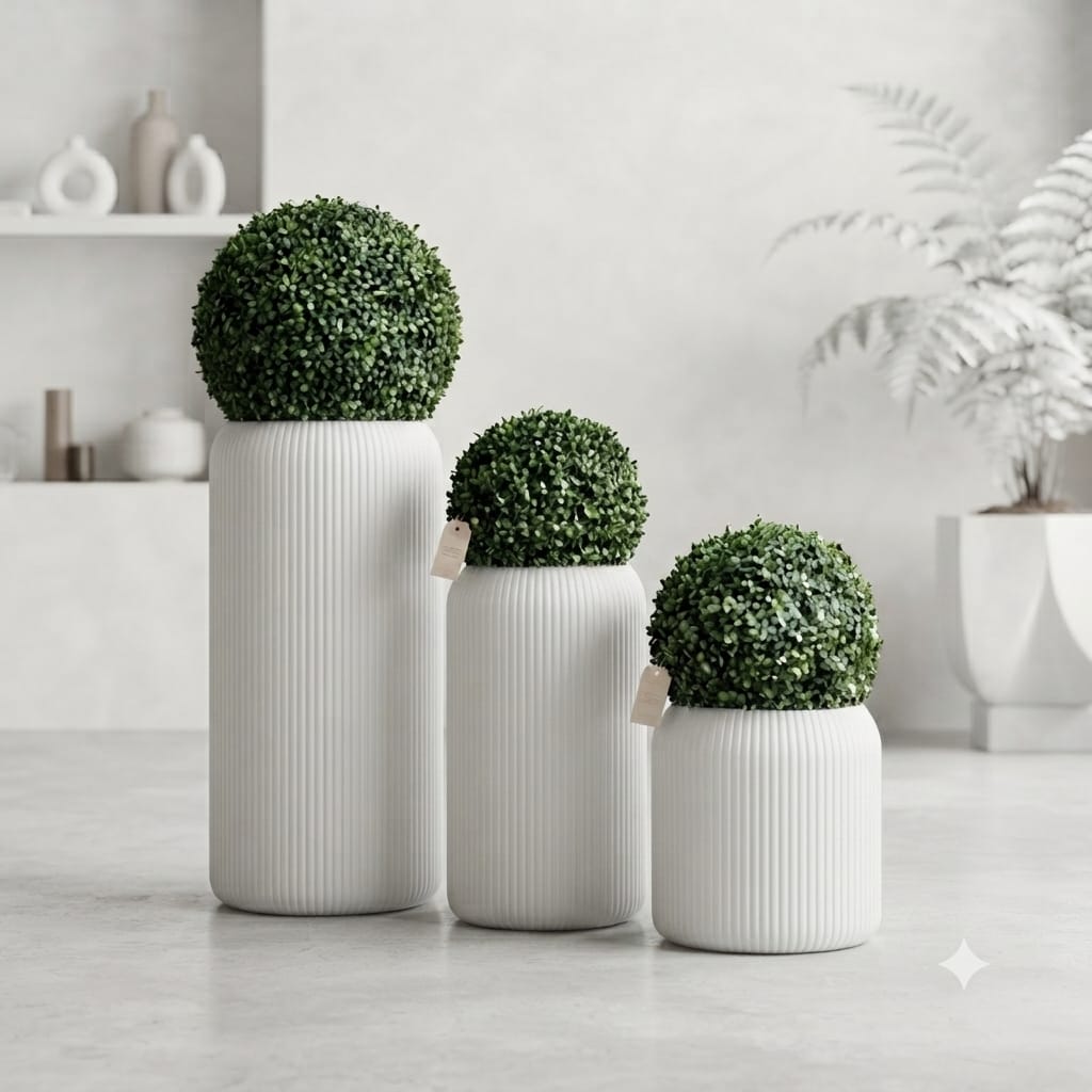 Ribbed planters