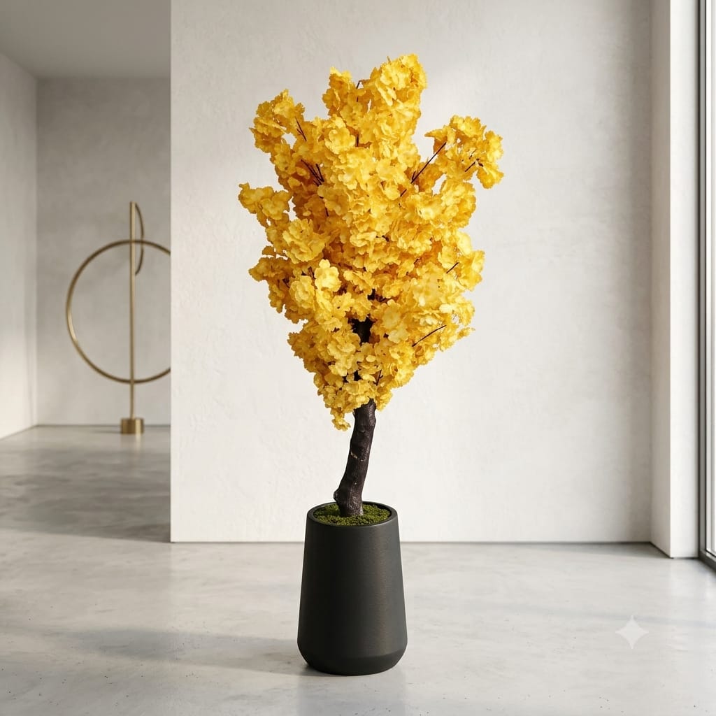 Cherry Blossom Tree With Fiber Planter
