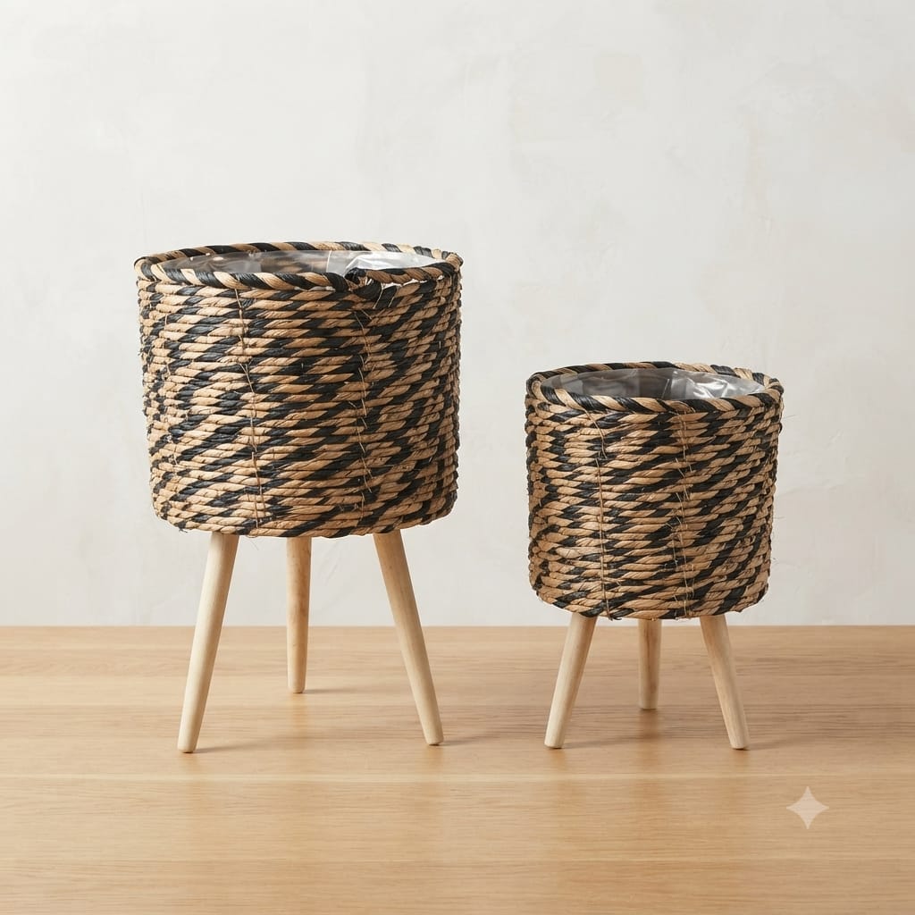 Cane Tripod Planter