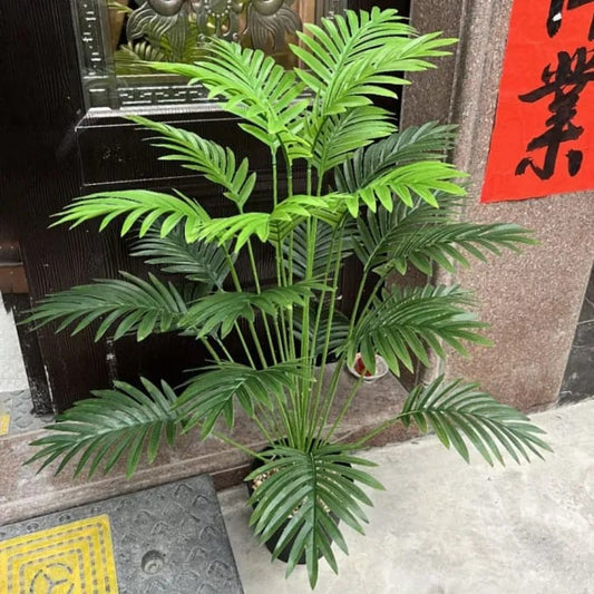 Palm Leaves With Fiber Planter