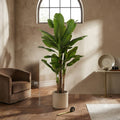 Hyper Realistic Banana Plam With Fiber Planter