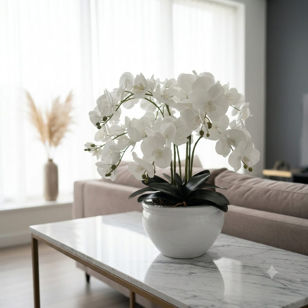 Premium Phalaenopsis ceramic bowl