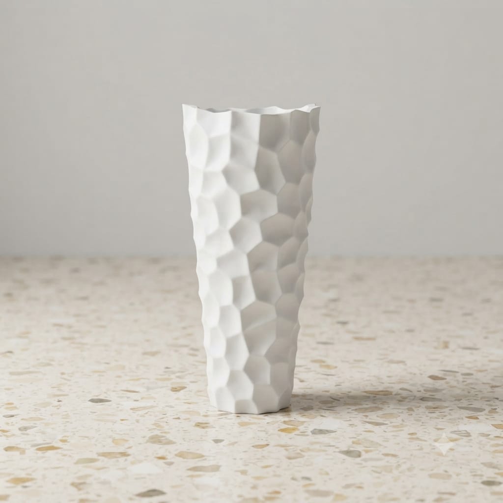 Curvy Glass Shape Fiber Planter