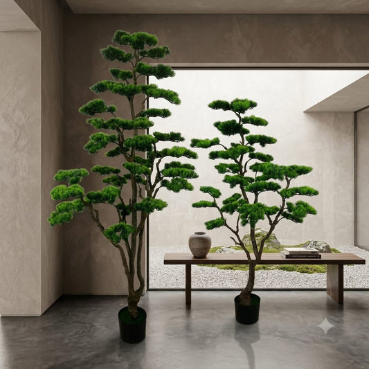 Imported Bonzie Tree With Fiber Star Planter
