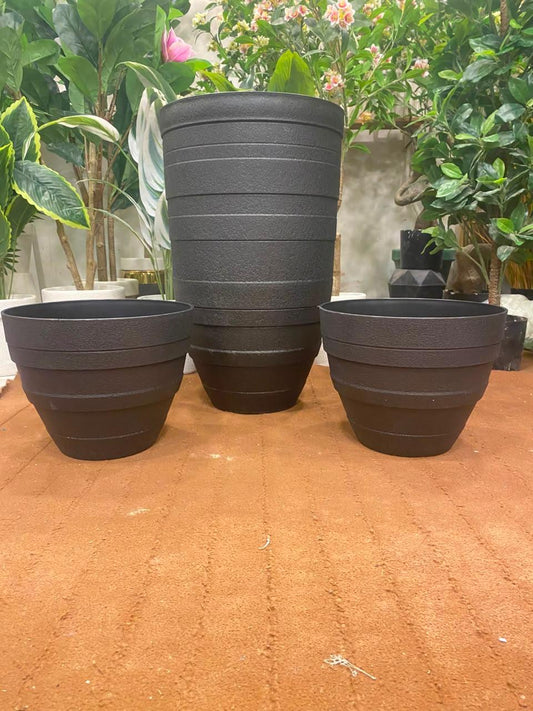 Modern Ribbed Cylindrical Planter Collection