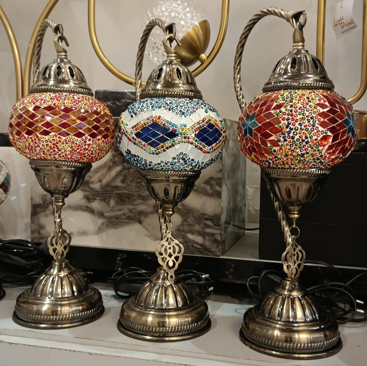 Handcrafted Turkish Mosaic Table Lamp