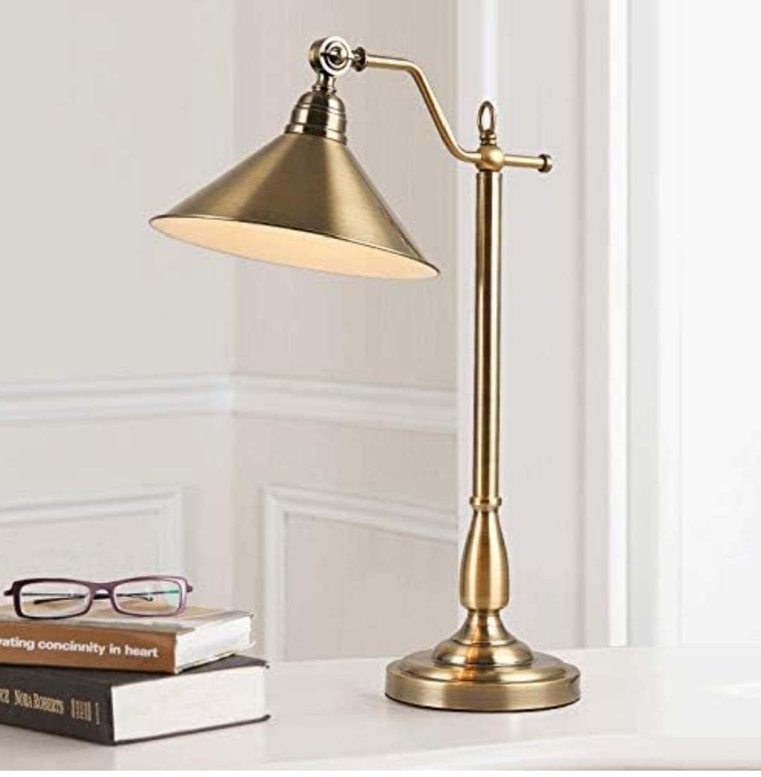 The Lumina Minimalist Brass Reading Lamp