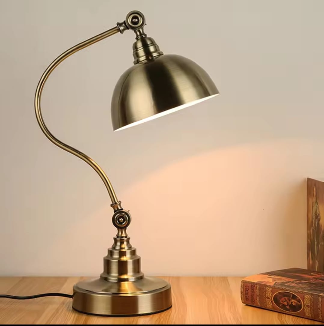 The Lumina Minimalist Brass Reading Lamp