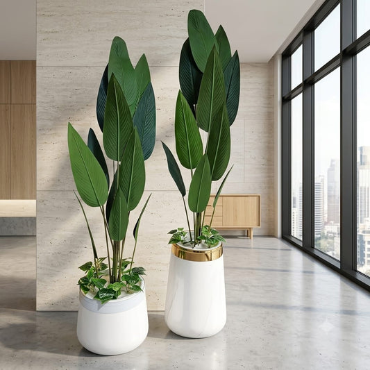 Poco Sky Bird Plant With Fiber Planter