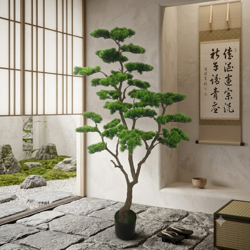 Imported Bonzie Tree With Fiber Star Planter
