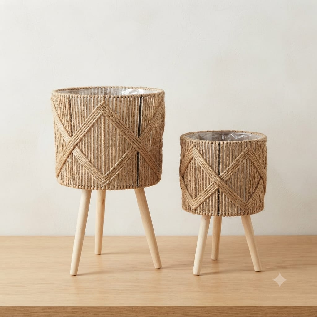 Cane Tripod Planter