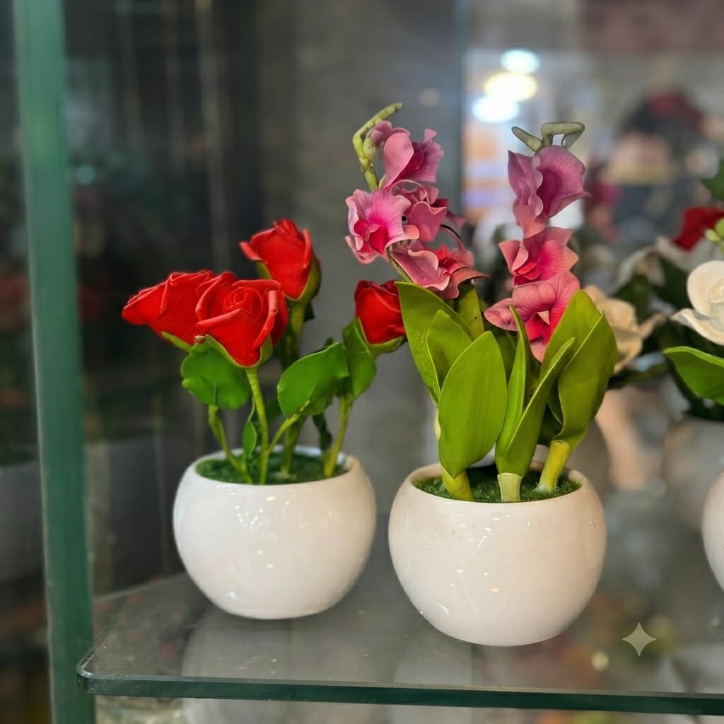 Handmade Ceremic Floral Pots
