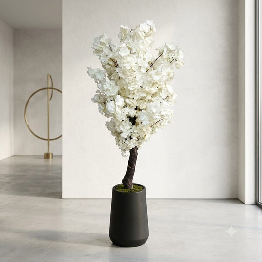 Cherry Blossom Tree With Fiber Planter