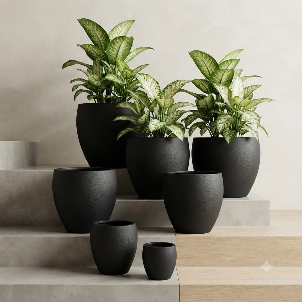 Texture planter set
