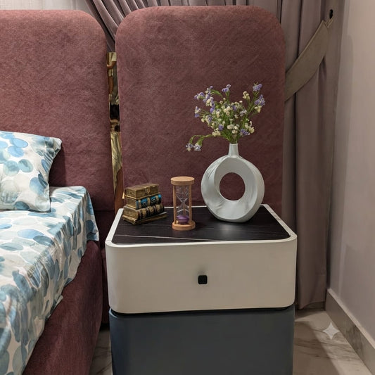 The Luna Modern Dual-Tone Nightstand