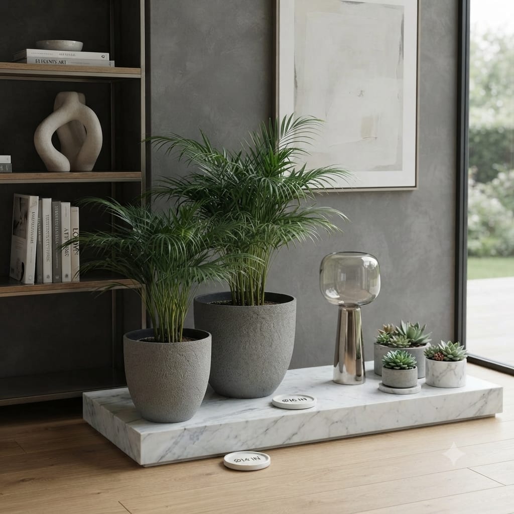 Signature Textured Grey Planter.